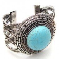 Tibetan Silver Turqouise Armband 4